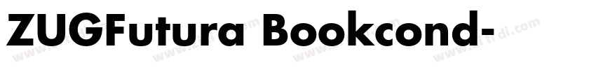 ZUGFutura Bookcond字体转换
